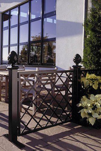 Kunstschmiede Zaun für Restaurant Terrasse