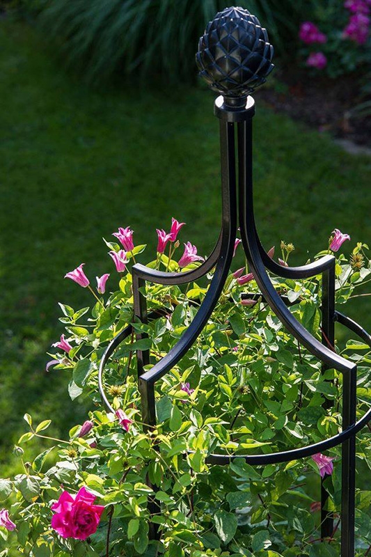 Rosensäule Rankturm 190cm - Metall Rankhilfe Für Rosen & Kletterpflanzen