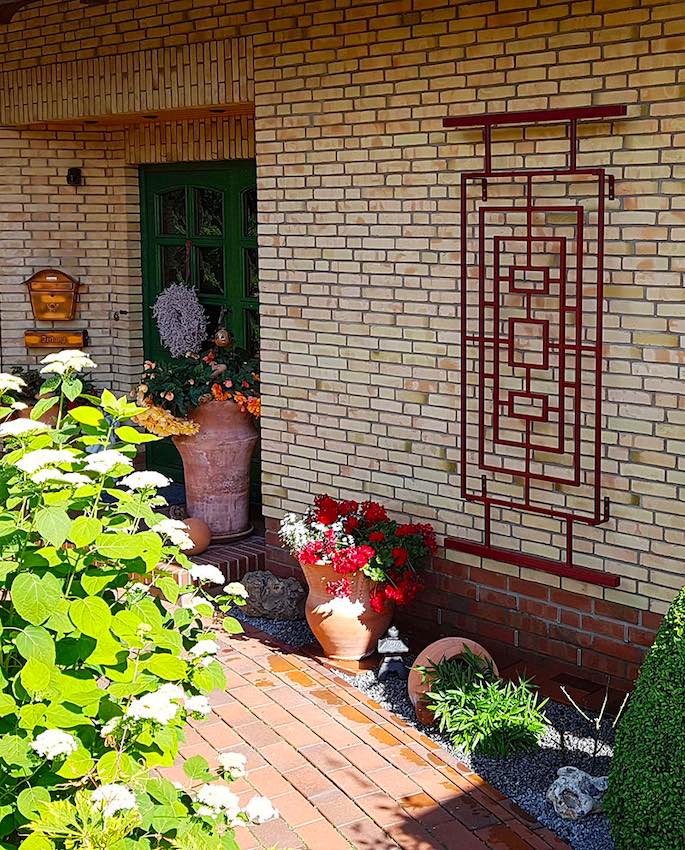 Chinesisches Rankgitter für den Garten aus Metall