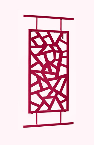 Japanisches Rankgitter TorII in Rot 200 x 100 cm