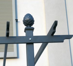 Metall Pergola Pinien Zapfen aus MetallMetall Pergola Pinien Zapfen aus Metall