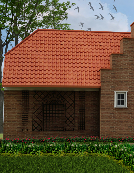 Treillage Spalier an Klinkerfassade Treillage Spalier an Klinkerfassade