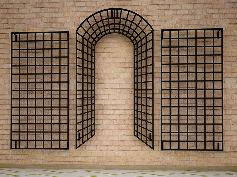 Trompe-l'œil efektiga metallist võrestik