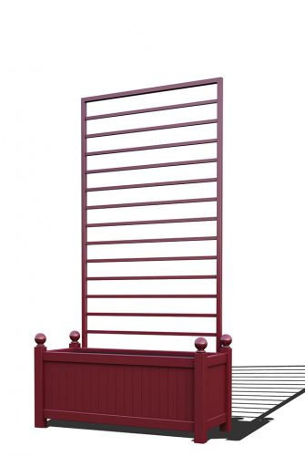 R17-Y-LHD-Pikk metallist taimepott eemaldatava võrega RAL 3005 veinipunases R17-Y-LHD-Pikk metallist taimepott eemaldatava võrega RAL 3005 veinipunases