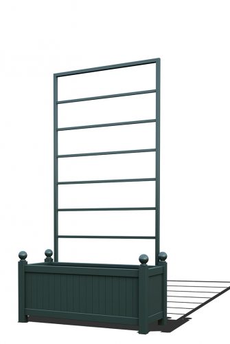 R17-Y-LLD-Pikk metallist taimepott eemaldatava võrega RAL 6012 must roheline R17-Y-LLD-Pikk metallist taimepott eemaldatava võrega RAL 6012 must roheline