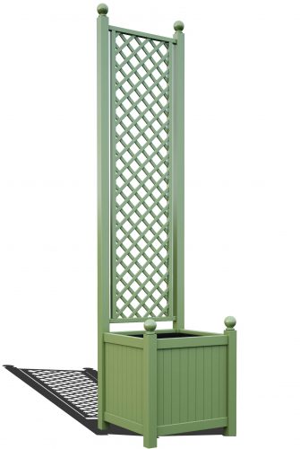 R23-A-DHD-Versailler taimepott võrega RAL-6012 mustroheline