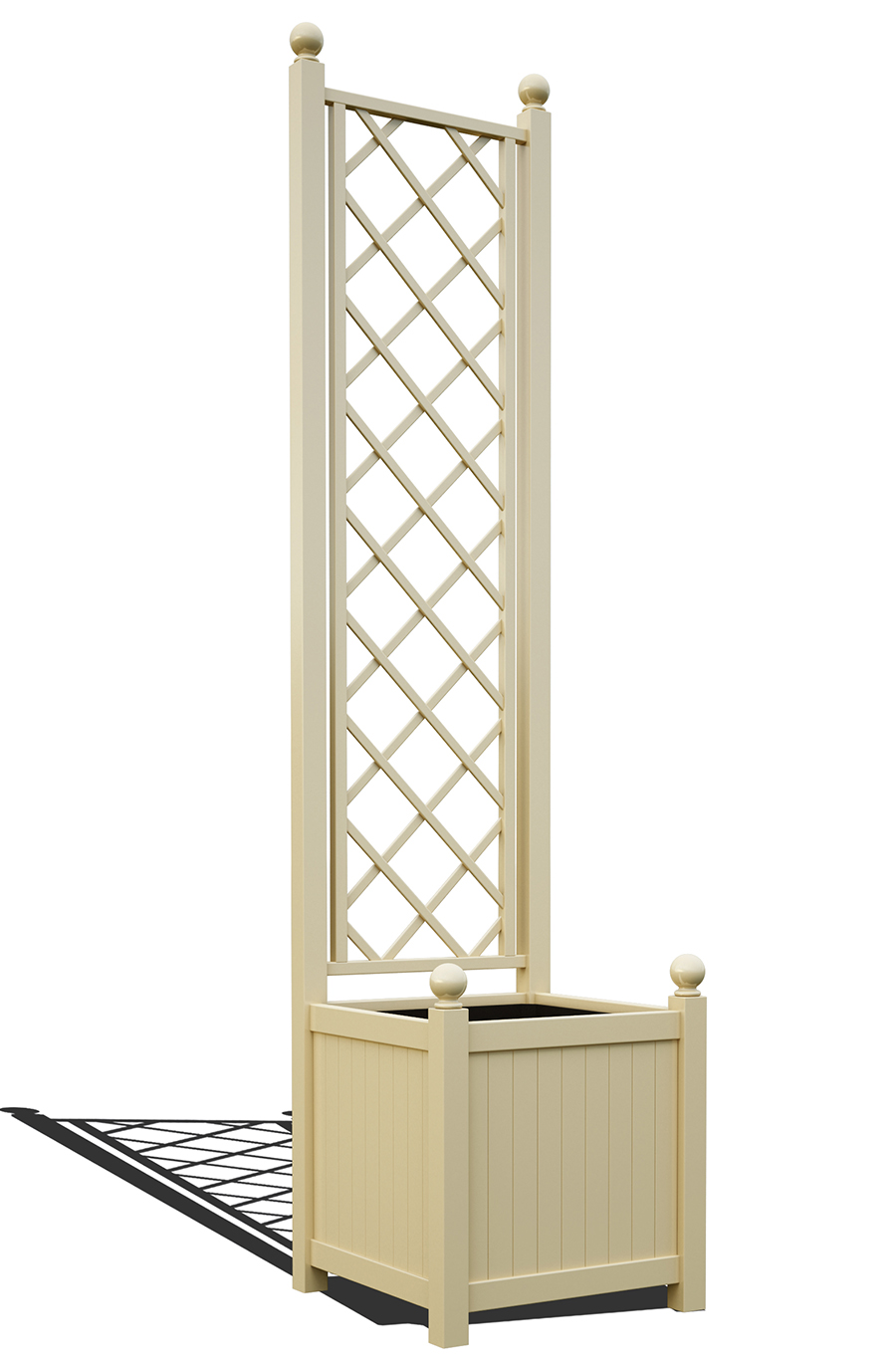 R23-A-DLD-Versailles taimepott võrega heledast elevandiluust RAL-1015