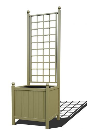 R24-A-SLD-Versailles Park metallist taimepott võrega RAL 7034 kollane hall