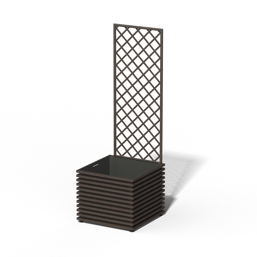 E24-Y-DHD IBIZA Park taimepott Rusty Iron