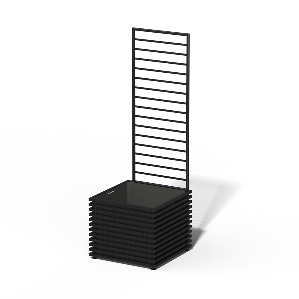 E24-Y-LHD IBIZA Park taimepott RAL 9005 must