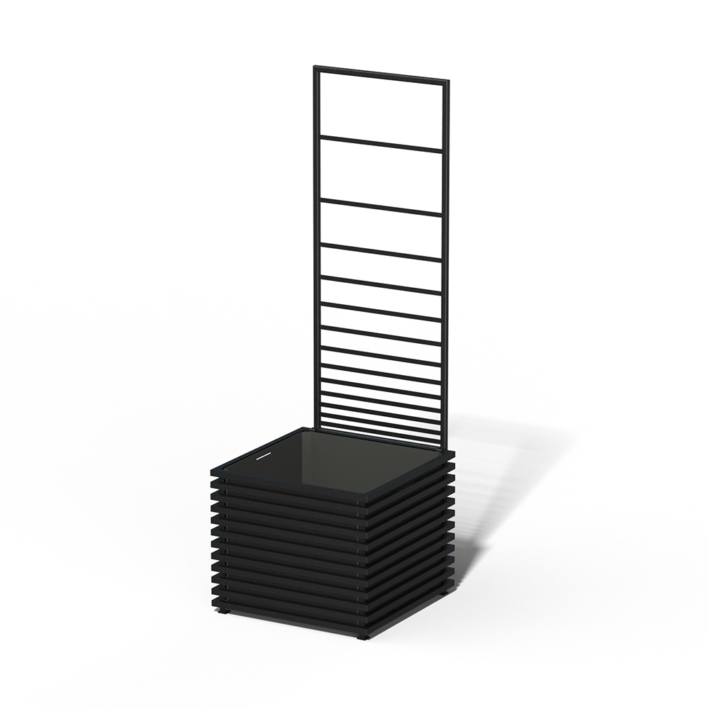 E24-Y-PHL IBIZA Park taimepott RAL 9005 must