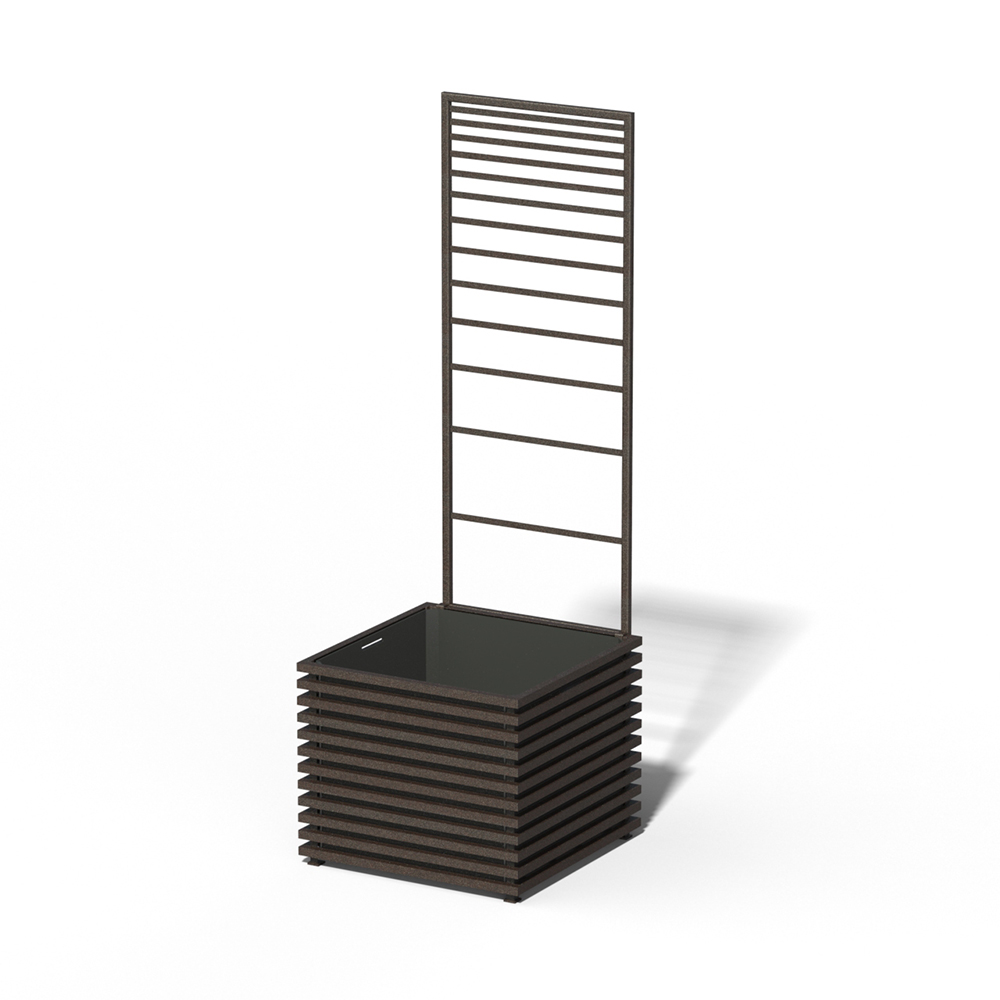 E24-Y-PLH IBIZA Park taimepott Rusty Iron