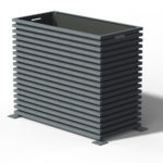 E25 IBIZA Raumteiler Pflanzkübel DB 703 Metallic