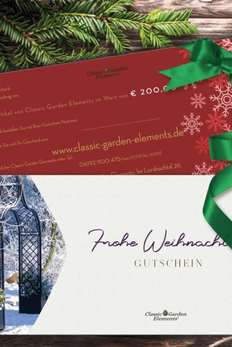 Euro 200 Weihnachtsgutschein 2019 Classic Garden Elements