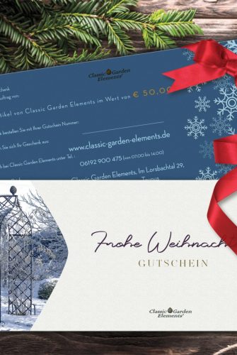 Euro 50 Weihnachtsgutschein 2019 Classic Garden Elements