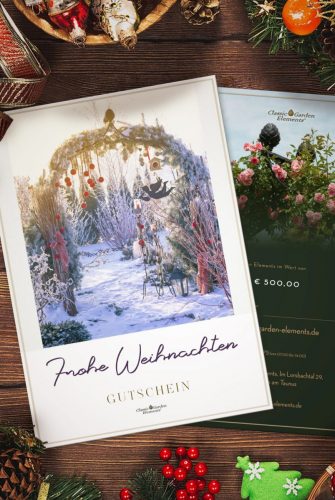 Euro 500 Weihnachtsgutschein 2019 Classic Garden Elements