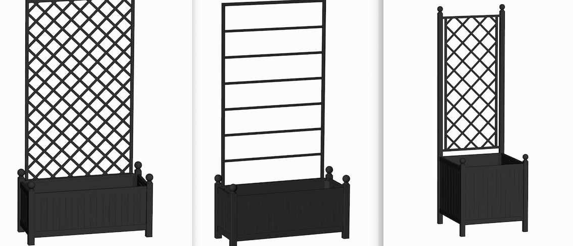 Rankgitter Schwarz