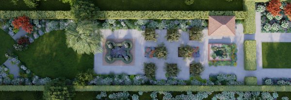 Ein Gartenreich - Ideen aus Dublin mit Rosen Rankgitter aus Metall