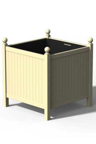 Versailler Pflanzkübel Park in RAL 1015 Elfenbein - Hauptbild