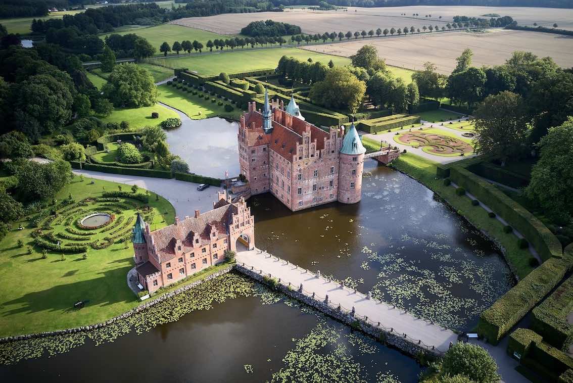 Gärten von Schloss Egeskov Dänemark