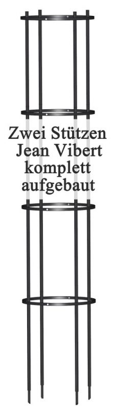 Zwei Pflanzenstützen Jean Vibert aufeinander aufgebaut