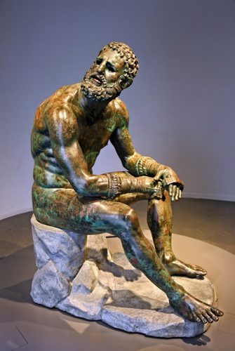 Faustkämpfer vom Quirinal - Lebensgroße Bronze Replika von Classic Garden Elements