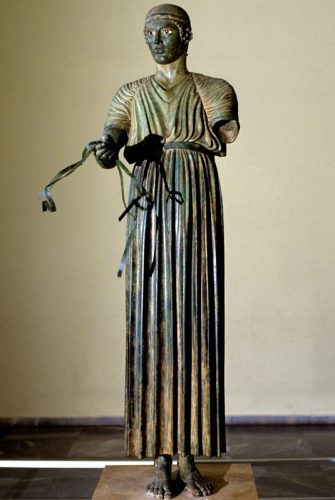 Wagenlenker von Delphi - Lebensgroße Bronze Replika von Classic Garden Elements