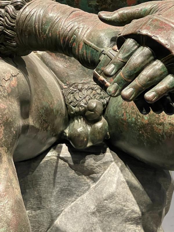 Pugilist Quirinalist – fallose ja munandikotti kujutis © Classic Garden Elements 1