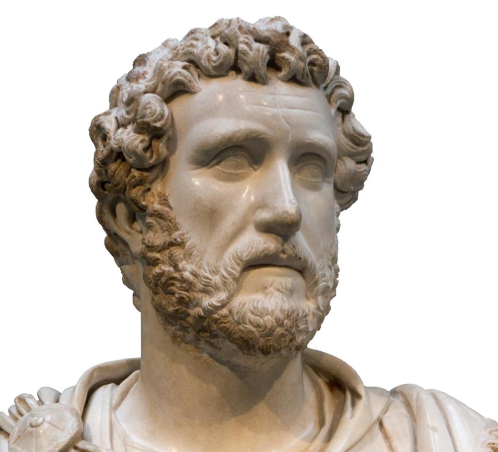 S41 – Kaiser Antoninus Pius – Detailaufnahme des Kopfes. Copyright Alamy Stock Photo S41 – Kaiser Antoninus Pius – Detailaufnahme des Kopfes. Copyright Alamy Stock Photo