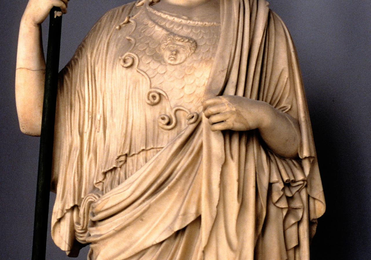 S45 – Pallas Athene Giustiniani – Gewanddetails. Copyright Alamy Stock Photo S45 – Pallas Athene Giustiniani – Gewanddetails. Copyright Alamy Stock Photo