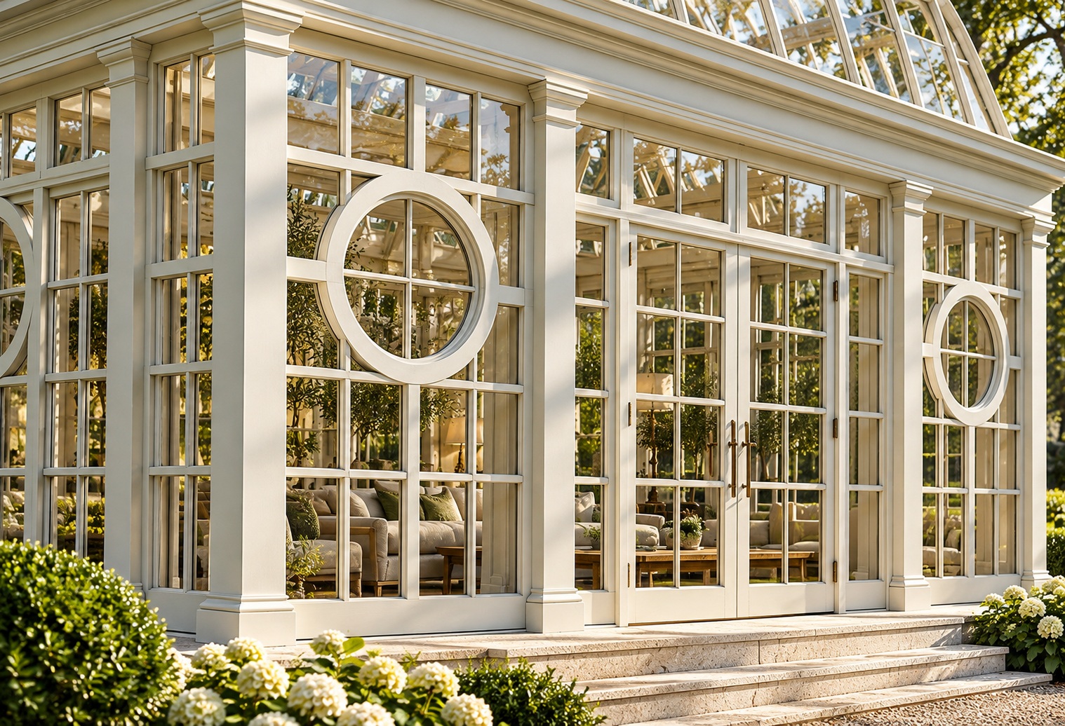 Bloomingdale Wintergarten von Classic Garden Elements als Gartenpavillon mit Bullaugen Bloomingdale Wintergarten von Classic Garden Elements als Gartenpavillon mit Bullaugen