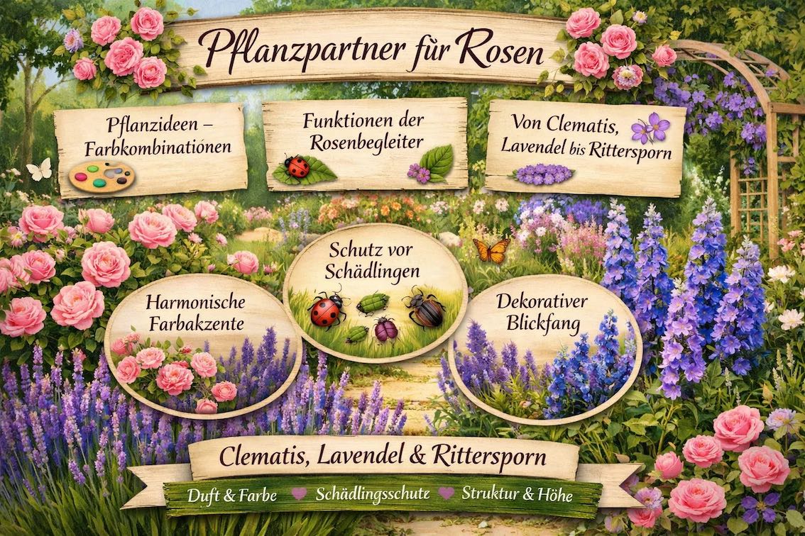 Pflanzpartner für Rosen