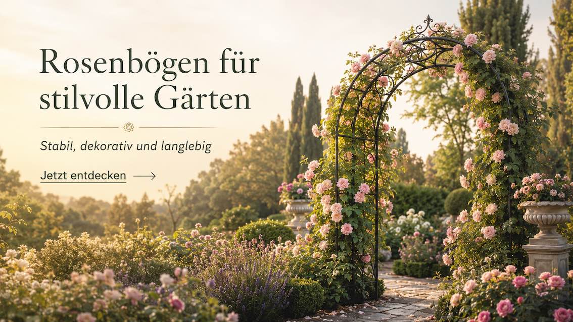Rosenbogen für stillvolle Gärten