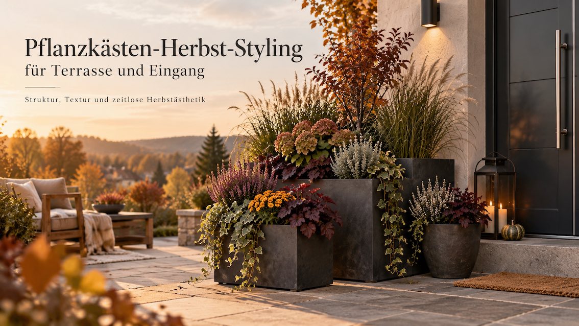 Planzkästen aus Metall Herbst Styling
